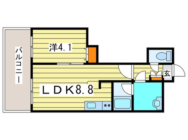 レガ－ロ美術館通の物件間取画像